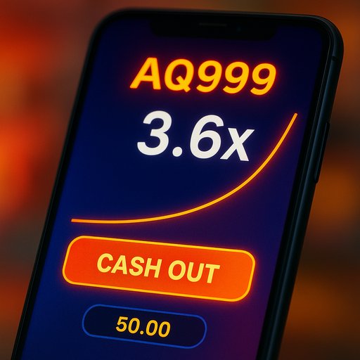 AQ999 crash multiplier interface in action