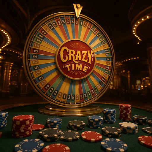 AQ999 Crazy Time wheel and chips